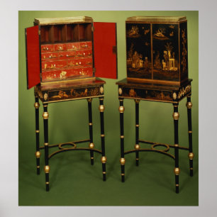 Affiches 32:Deux armoires chinoiserie, c.1770