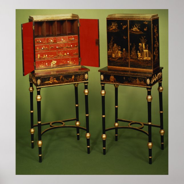 Affiches 32:Deux armoires chinoiserie, c.1770 (Devant)