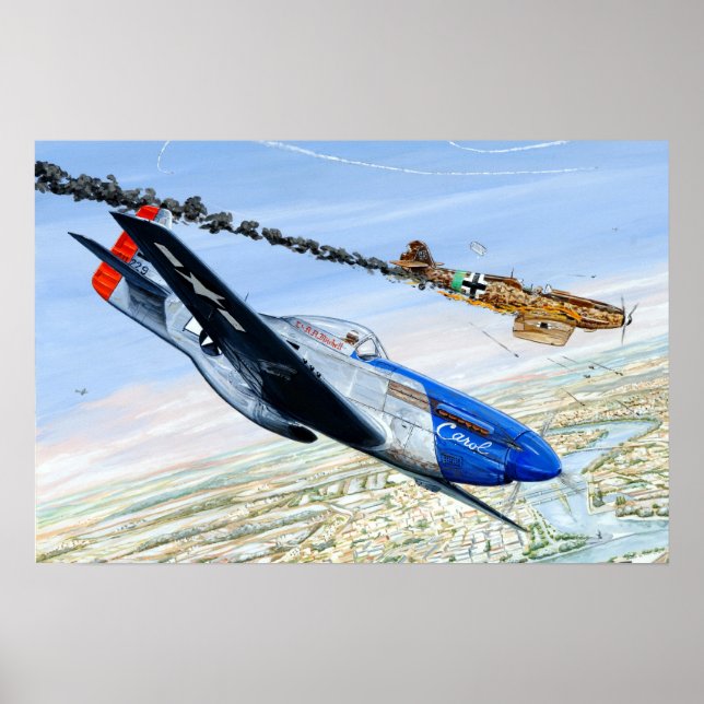 Affiches 352e FG P-51 MUSTANG (Devant)