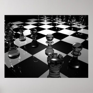 Affiches 3d_chess_board_wallpaper_3d_models_3d_wallpaper_19