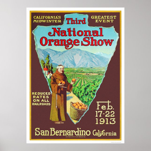 Affiches 3e National Orange Show 1913 (Devant)