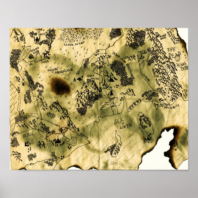 Affiches 3ème carte du royaume oublié (Devant)