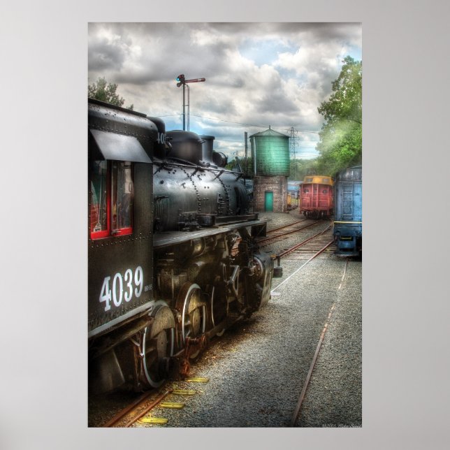 Affiches 4039 - Train - 4039 - Dans la gare (Devant)