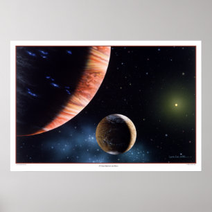 Affiches 47 Ursae Majoris b et Moon Print