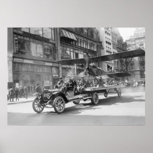 Affiches 4th of July Biplane, early 1900s