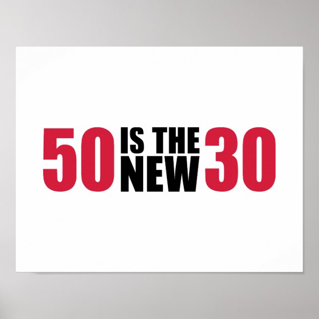 Affiches 50 est le nouveau 30 anniversaire (Devant)