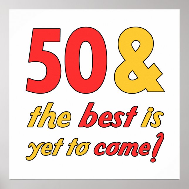 Affiches 50 Meilleurs cadeaux d'anniversaire (Devant)