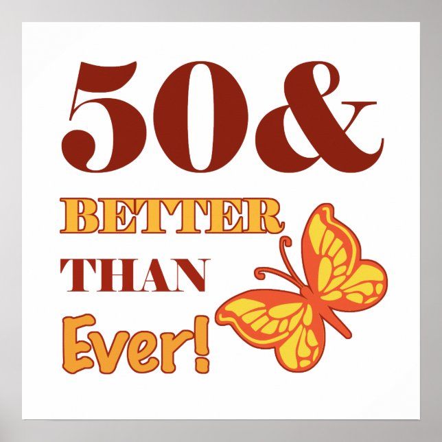 Affiches 50e anniversaire pour elle (Devant)