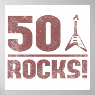 Affiches 50e anniversaire Rocks