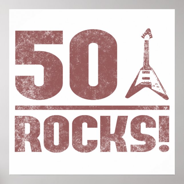 Affiches 50e anniversaire Rocks (Devant)