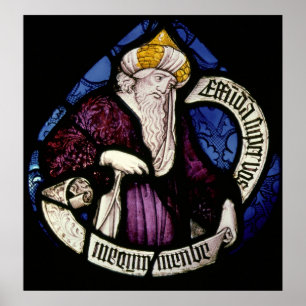 Affiches 52 : Roundel du prophète Ezéchiel, 15ème siècle