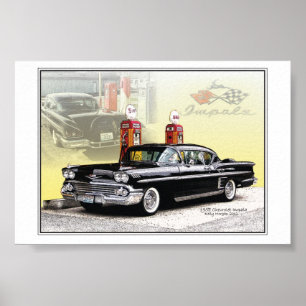 Affiches 58 chevy Impala