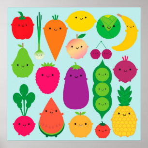 Affiches 5 Fruits et légumes par jour