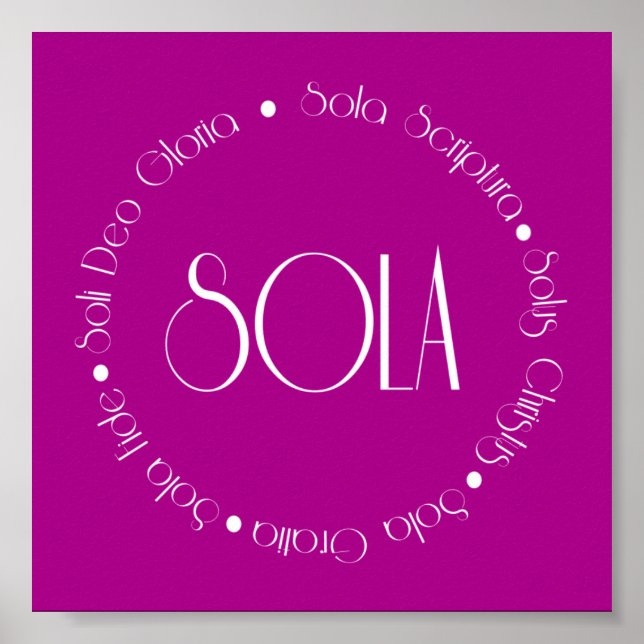 Affiches 5 solas (Devant)