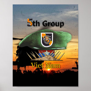 Affiches 5ème Vétérans LRRP du groupe SFG SF de forces