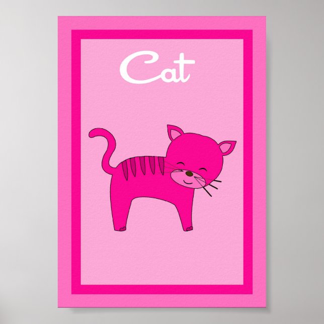 Affiches 5X7 Cat Barn Yard Girls Wall Art (Devant)