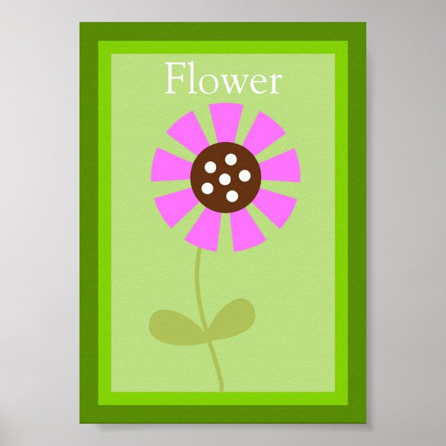 Affiches 5X7 Flower Forest Friends Wall Art (Devant)
