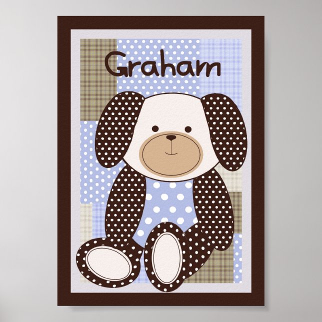 Affiches 5x7 "Graham" Graham Crackers Bébé Literie Mur Art (Devant)