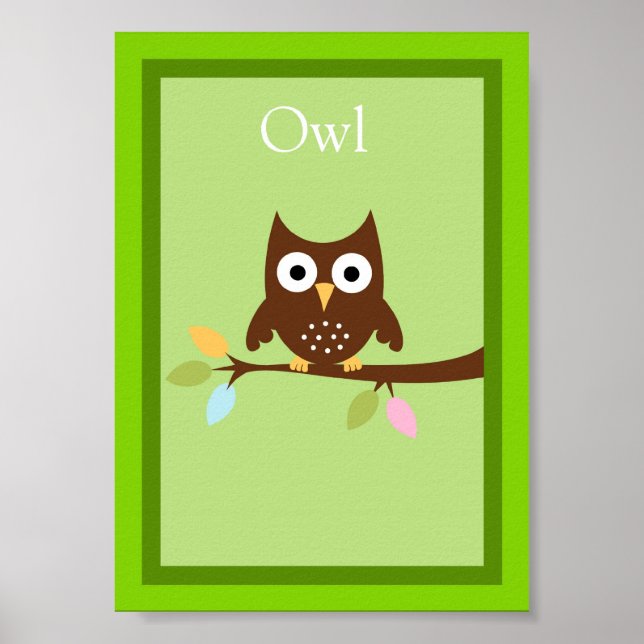 Affiches 5X7 Owen Forest Friends Wall Art (Devant)