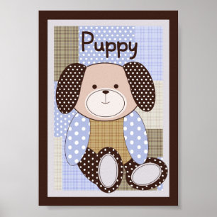 Affiches 5x7 "Puppy" Graham Crackers Bébé Lit Mur Art
