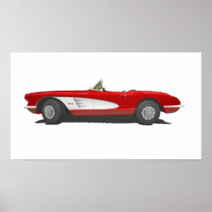Affiches 60 Corvette