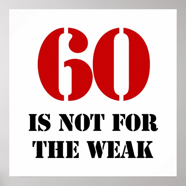 Affiches 60e anniversaire Gag cadeau (Devant)