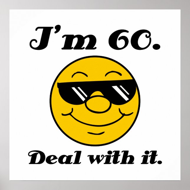 Affiches 60e anniversaire Gag cadeau (Devant)