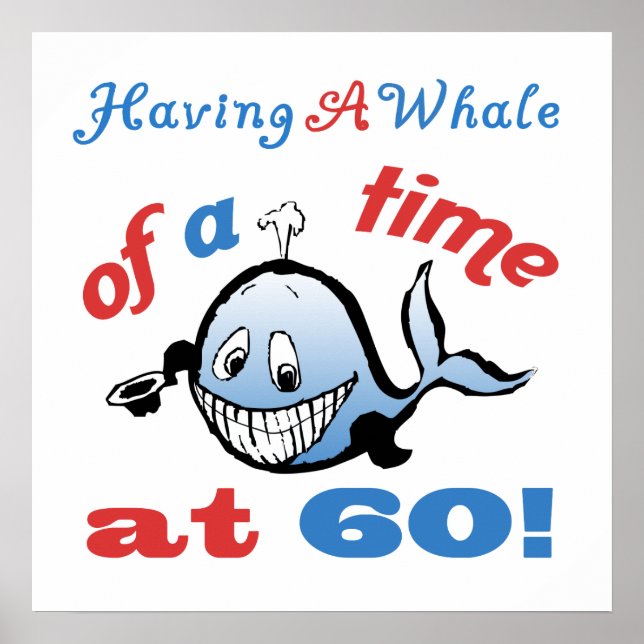 Affiches 60e Humour d'anniversaire (Baleine) (Devant)