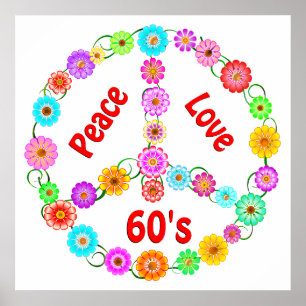 Affiches 60s Peace Love