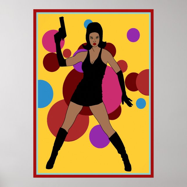 Affiches 60s Spy Girl (Devant)
