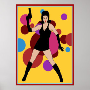 Affiches 60s Spy Girl
