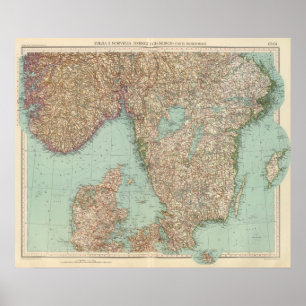Affiches 6364 Suède, Norvège du sud