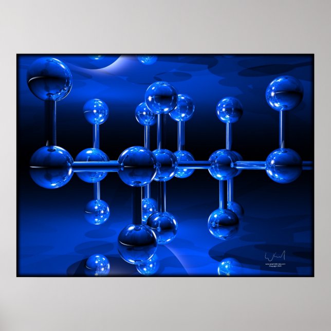 Affiches 6 balles Abstraites (Devant)