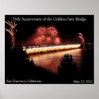 Affiches 75e anniversaire du pont du Golden Gate