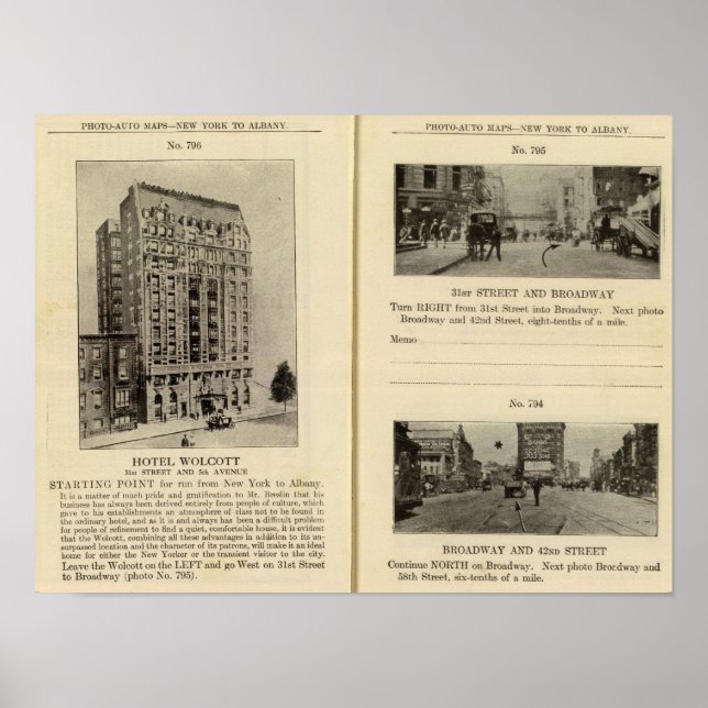 Affiches 79496 Hotel Wolcott Broadway aux 31e et 42e (Devant)