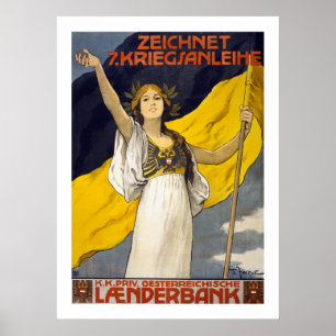 Affiches 7ème prêt de guerre d'Autrichien (blanc)