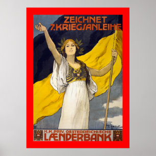 Affiches 7ème prêt de guerre d'Autrichien (frontière)