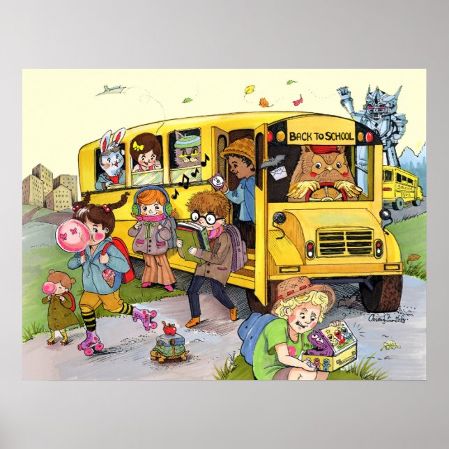 Affiches 80's Old School Retro Super temps amusant! (Devant)