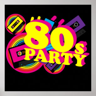 Affiches 80s Partty