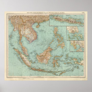 Affiches 9596 Indocina, Siam, Arcipelago Malese