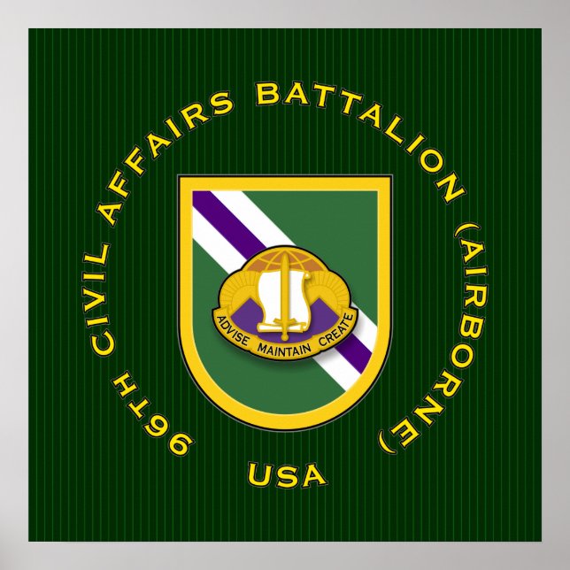 Affiches 96e Bn CA - Airborne (Devant)