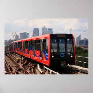 Affiches A006_001 : Train de Londres DLR à Woolwich -