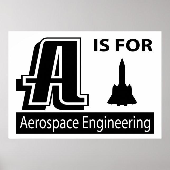 Affiches A Est Destiné À L'Ingénierie Aérospatiale (Devant)