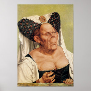 Affiches A Grotesque Old Woman, possibly Princess Margaret