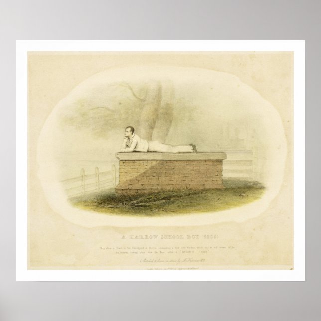 Affiches A Harrow School Boy (1805) - Lord Byron (1788-1824 (Devant)