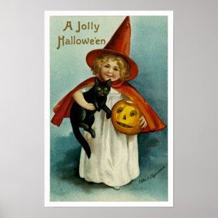 Affiches A Jolly Hallowe'en
