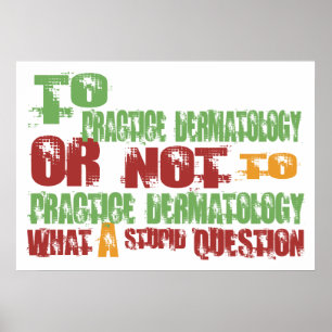 Affiches À la dermatologie de pratique