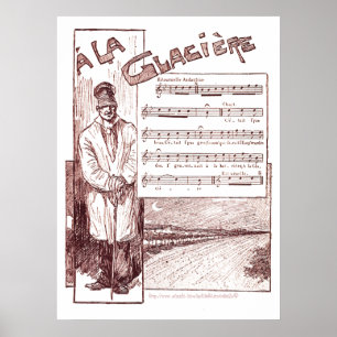 Affiches "`A La Glaciere' Maison de glace