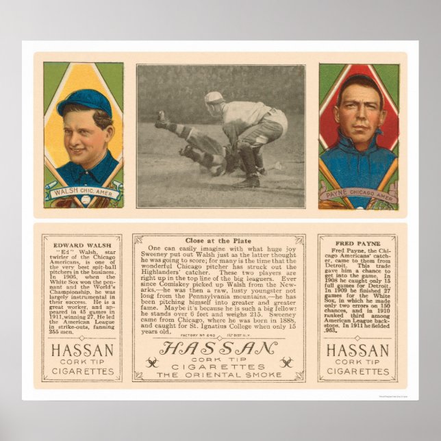 Affiches À la maison White Sox Baseball 1912 (Devant)
