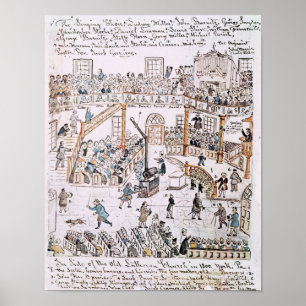 Affiches À l'intérieur de l'église du Vieux Luthérien, comt